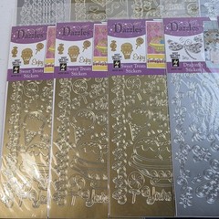 LOT of 18 Hot Off The Press Dazzles Stickers Variety Transers Nature Holiday NEW