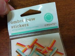 Martha Stuart Stickers BOWS Fall Colors NIP