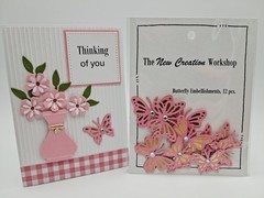 Butterfly Embellishments For Art And Scrapbooking 12 Pieces & Sample Card