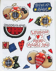 New Vintage Lot of Provo Craft Sheets of Garden Stickers & Die Cuts & Laser Cuts