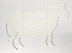 Cow Die Cut Cardstock Embellishments For Scrapbooking Card Making 8 Pieces