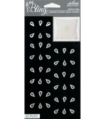 Gems Gray Teardrop Bling Jolee’s Stickers Crafts Scrapbook