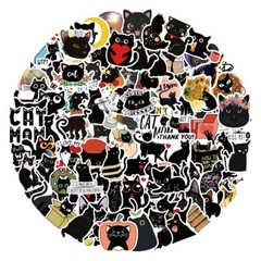 100 pcs Black Cat Stickers, Cute Cat, Hydro flask laptop no residue, 192