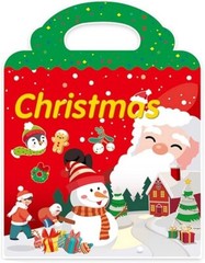 Christmas Sticker Book for Kids – Reusable Stickers For Toddler Travel, Ages 1-8