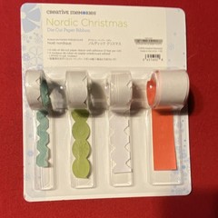 Creative Memories Nordic Christmas Die-Cut Paper Ribbon 4 Rolls Christmas