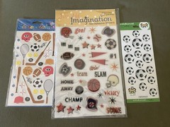 Vintage 90s-2000s Scrapbooking Stickers Lot: School/Animals/Disney/Sports/Baby