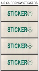 $10 Ten Dollar National Bank Note (US CURRENCY STICKERS) Lot Of 2