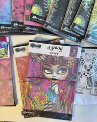 Dylusions Dyalog Covers & Insert Books Washi Tape LOT Junk Journal Scrapbook