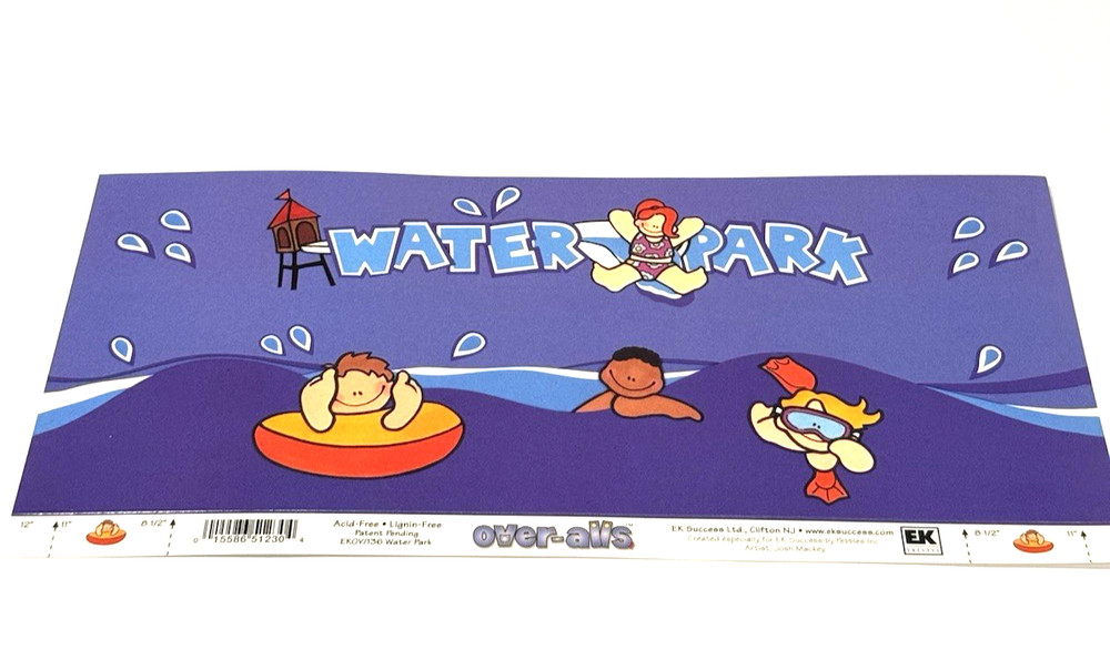 EK Success Scrapbook Title Over-all Water Park Amusement Summer Fun Children NEW