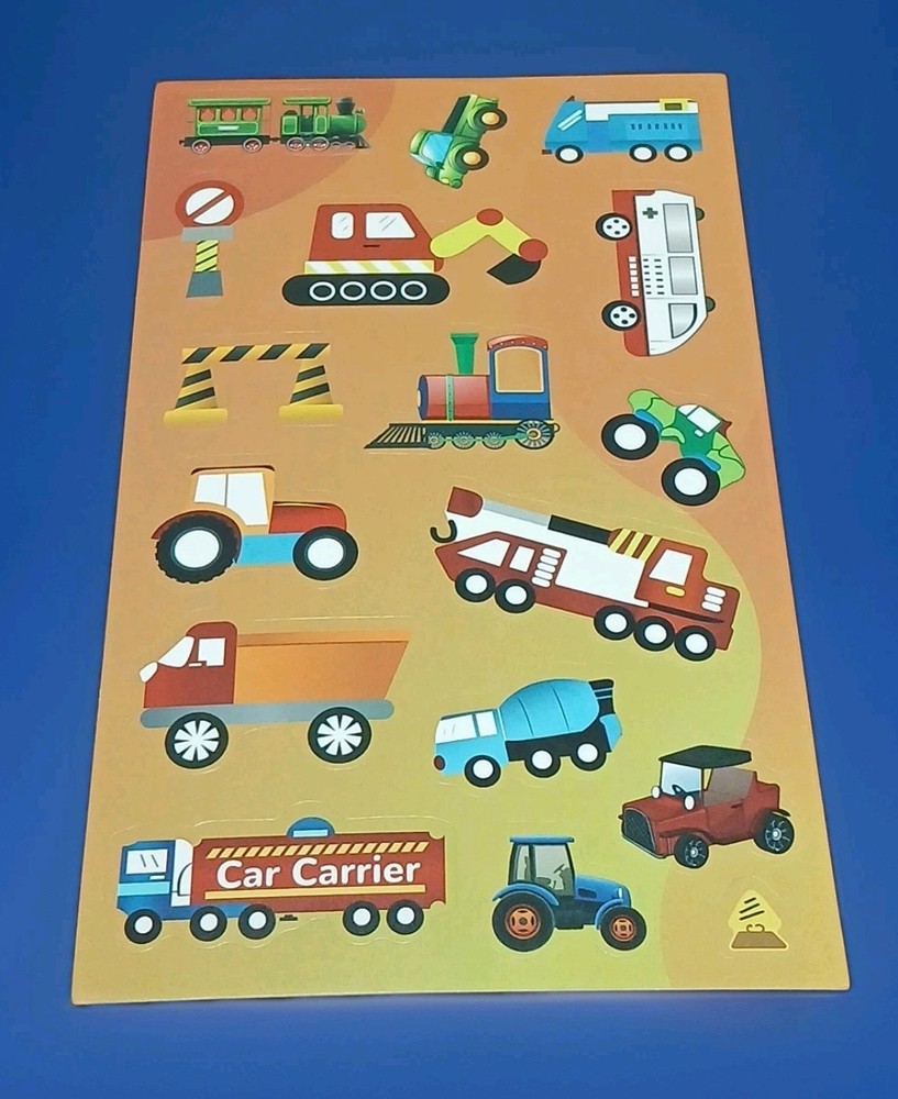 New Transportation Themed Chocolate Scented Scratch & Sniff Stickers