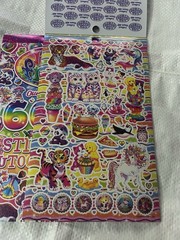 Lisa Frank Sticker Bundle Of 2 Books With 5 Sheets Each