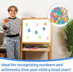260PCS Foam Number and Letter Stickers for Crafts, DIY, Scrapbooking