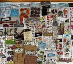 Mixed Brand Lot of 40 packages Scrapbooking stickers, Jolee’s, etc. FREE SHIP!