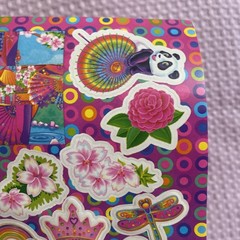 Vintage Lisa Frank Rainbow Sugar Cookie Poodle Penguin Panda Butterfly Sticker
