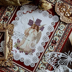 Vintage Scrapbook Paper Lace for Scrapbooking Supplies Kit, 40 Pcs
