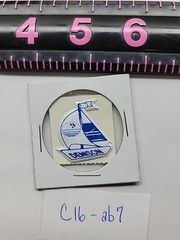 Vintage Sticker Denison Sailboat Puff Sticker