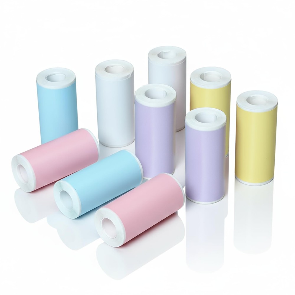 10 Pack Colorful Sticker Maker Refills Compatible with Hello Blink – DIY Sticker