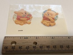 Disney’s Babies Vintage Vending Machine Sticker Wet Tattoo All Star Pooh Bear