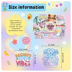 300 Water Bottle Stickers Motivational Laptop Decals Inspirational Adult Teen