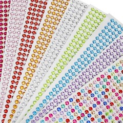 4536 Self-Adhesive Rhinestone Stickers for Kids DIY Crafts, Nail Art & Scrapbook