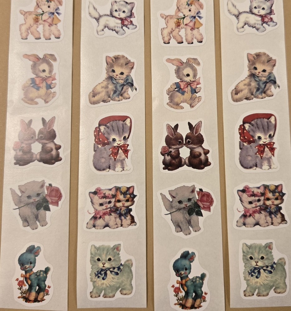 20 Cute Baby Animal Stickers/Easter Stickers/Spring Stickers/Spring Animal Label
