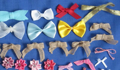 #70 Lot of 55+ Assorted Bows Approximately .25″-2.5″ Scrapbook DIY Crafts Hair