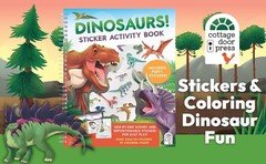 Dinosaurs! Sticker Activity Book – 100 Stickers Including Puffy, 20 Coloring Pag