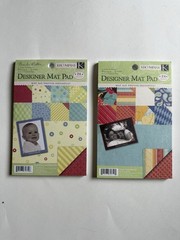 Set Of Two K & Company 4×6 Mat Pads “Happy Trails” and “Small Wonders Boy” New