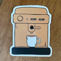 COFFEE Stickers, 20pcs, cafe, coffee lovers beverage, decals, FREE Shipping*
