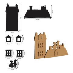 Stamperia Crafty Shapes – Family, KLSM76