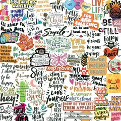 200Pcs Inspirational Motivational Vinyl Stickers for Water Bottles Laptop DIY