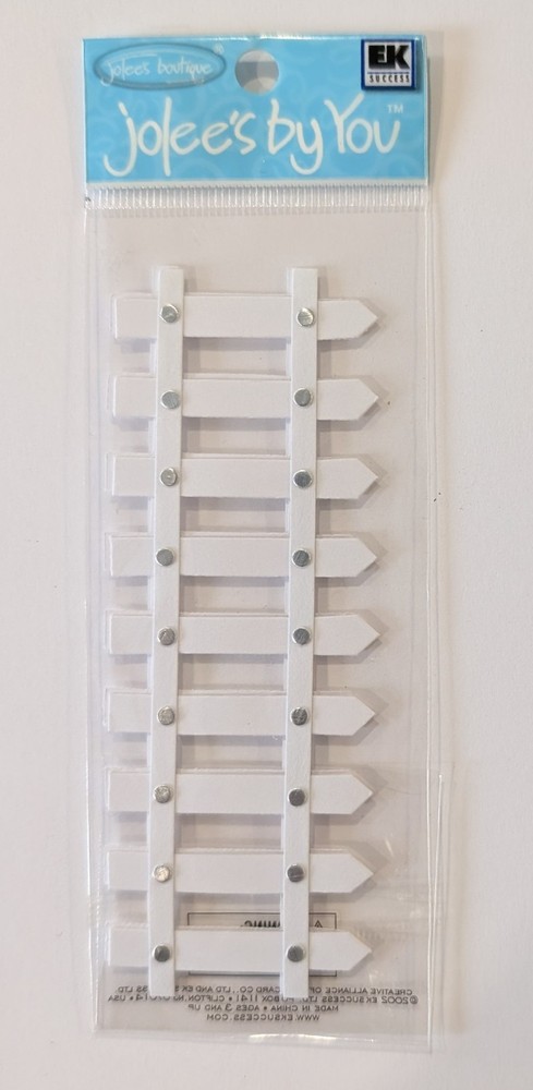 White Picket Fence Jolee’s By You MINI Scrapbooking Embellishments