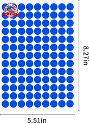 2340 PCS Colored Dot Stickers 1/2″ Color Round Circle Stickers Colored Coding La