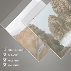 Clear Sleeves Storage Bags 12-11/16 x 12-3/8 Inch 50 PCS Acid-Free For Art
