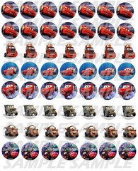 SET of 100- 1″ PRECUT «CARS» BOTTLE CAP IMAGES Hairbows, Scrapbooking.