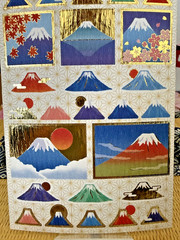 Japanese Washi Stickers Mount Fuji Red Fuji Sunrise Gold Fuji Gift Tokyo Japan