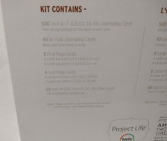 Project Life Becky Higgins Cinnamon Edition Core Kit 616 Scrapbooking Cards