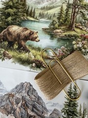 Mountain Bear Moose Junk Journal Ephemera Kit 151 Pc Forest Cabin Scrapbook Pape