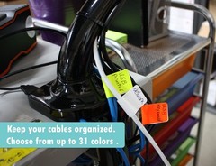 Neon Color Coding Labels 3″x1″ Stickers: Yellow, Pink, Orange, Green, Red – 1…
