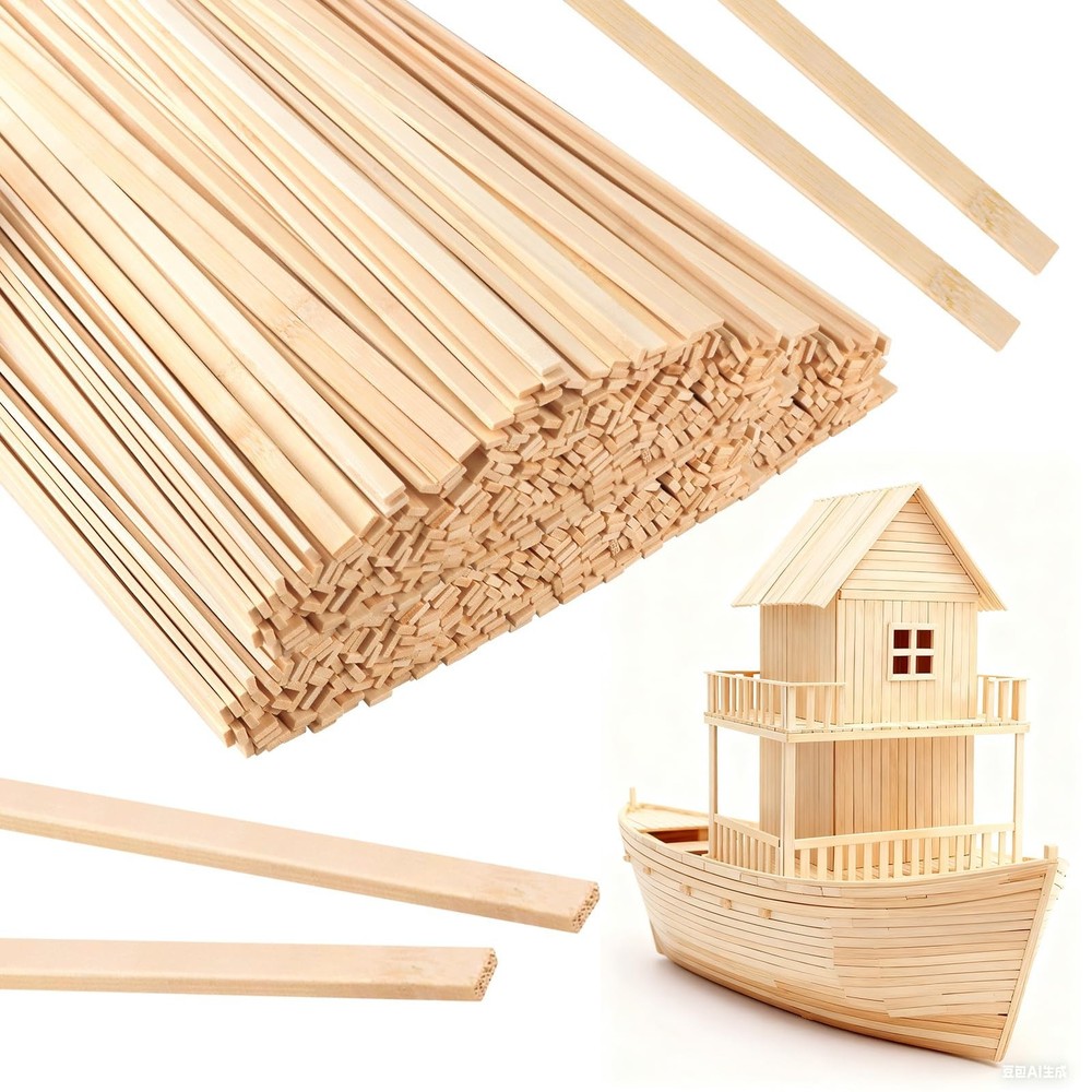 300pcs 15.7×0.35 Inch Strong Natural Bamboo Sticks, Wooden Craft Sticks, Extr…