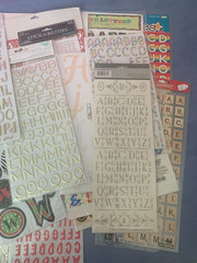 Big Lot of Numbers and Letters – Assorted Scrapbook Supplies/Stickers