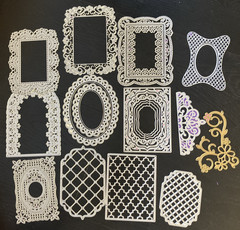 LRG Lot Metal Die Cuts Crafts Card Making Scrapbook Frames Borders