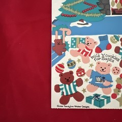 Vintage Sandylion Christmas Eve With The Bears Maxi Activity Sticker Sheet