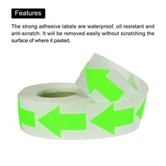 Arrow Sticker Labels 500 Count 1.3×2 Inch Fluorescent Green for Scrapbooking