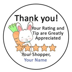 Personalized custom Doordash stickers delivery driver bag sticker for food shop