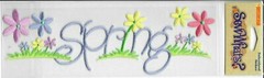 SEW WHAT’S 9″ Embroidered Stickers Embellishments Spring Seasons