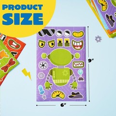 Creative Mix and Match Robot Stickers – 36 Sheets for Endless Fun and Teamwork