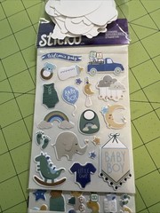 2 packs, It’s a Baby Boy! Sticker Flip-Pack 58pc Sticko, Stickers/Die cuts NEW