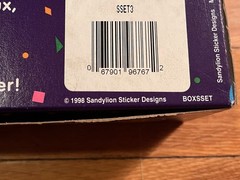 VINTAGE 1998 Sandylion Sticker Designs Over 250 Sticker Set SEALED RARE
