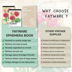 Vintage Washi Stickers for Journaling – Ephemera Book for Journaling with 414…